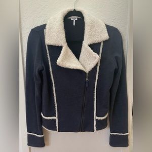 Splendid Moto Style Sweatshirt Jacket